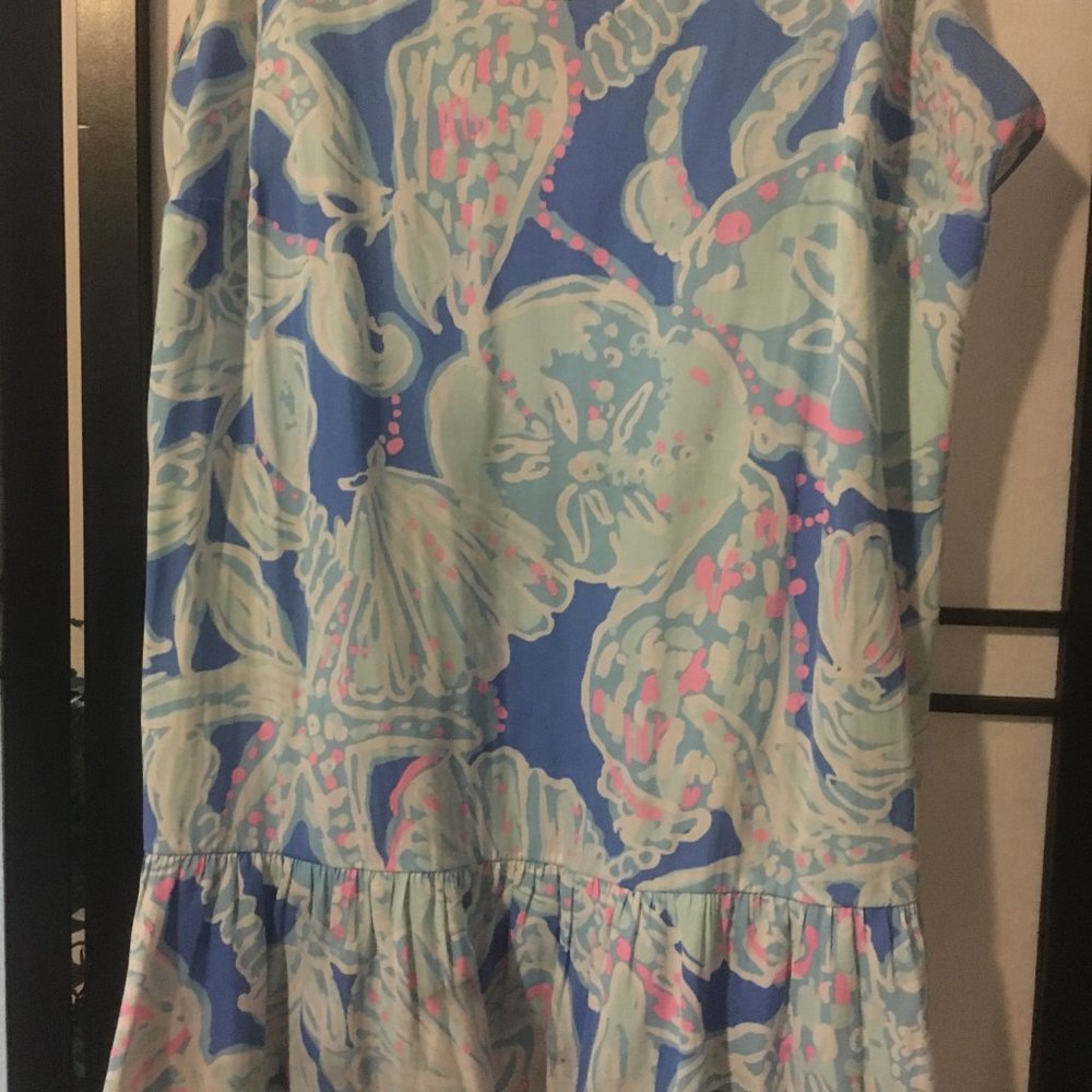 Lilly Pulitzer Ruffle Bottom Top - Picture 3 of 5